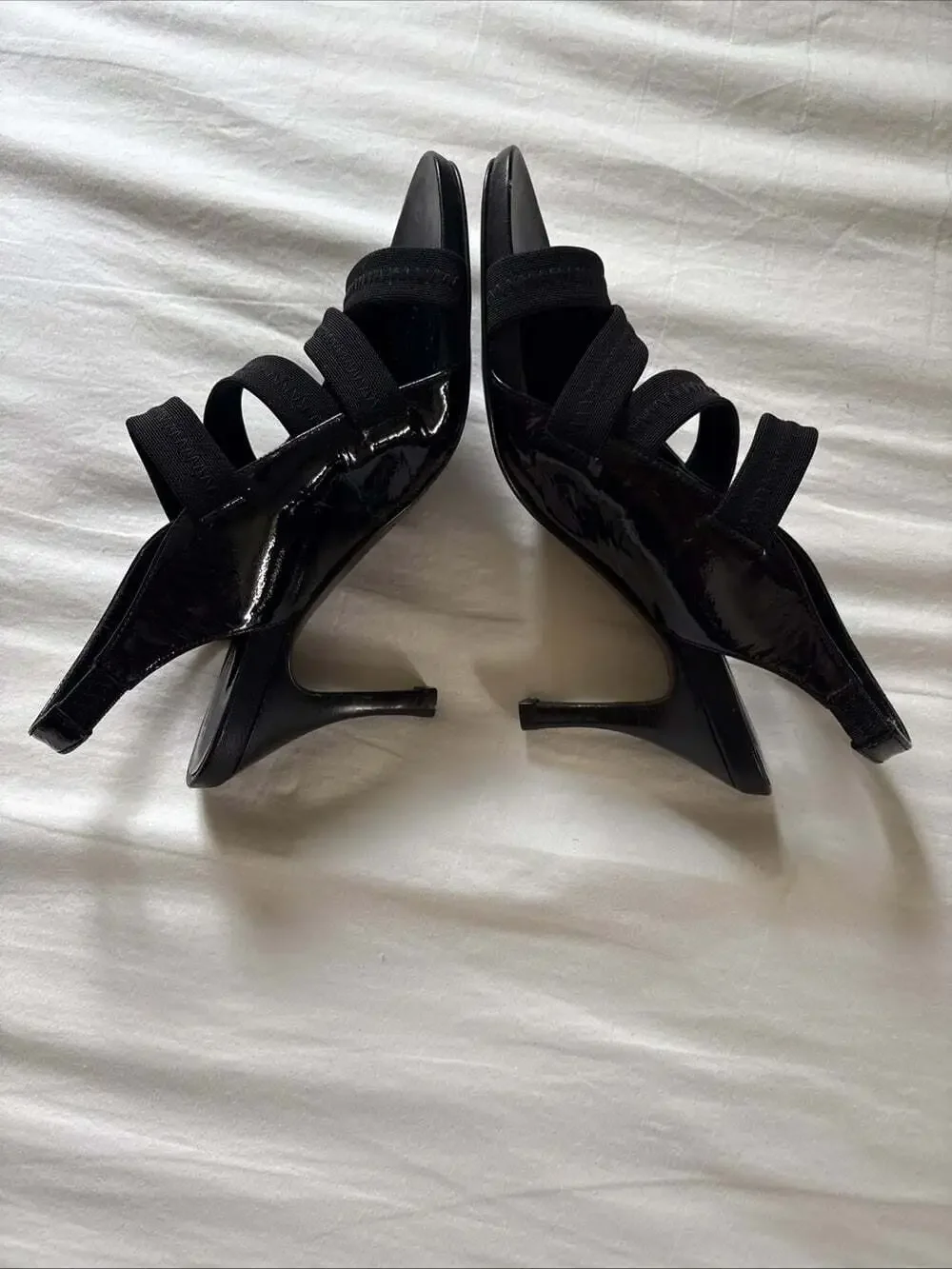 Donald J. Pliner Women's Heels Strappy Sandals Black  Patent Leather Size 7.5M